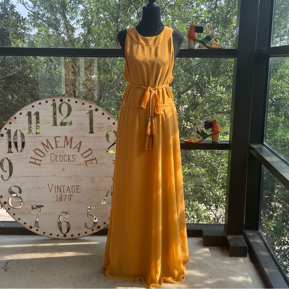 CITY CHIC Sheer Maxi Dress with Heeled Sandals